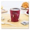 Dart Paper Hot Drink Cups in Bistro Design, 10 oz, Maroon, PK50 370SI-0041 - alternate 4